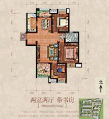 金辉城江城里2室2厅1卫户型图