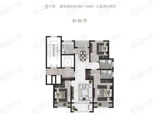 建业·森林半岛B户型户型图