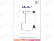 青怡坊雲琅1室1厅1卫户型图