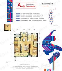 万科城东郡 A户型户型图