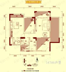 观海一品N+1房两卫一厨（1#7#A户型）户型图