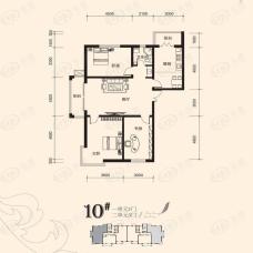 大正莅江二期10#1单元1门/2单元3门 建筑面积145.23平米户型图