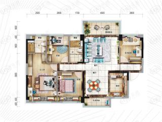 碧桂园·学府1号博士府YJG140户型图