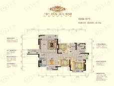 洞庭国际半岛公园4室2厅2卫户型图