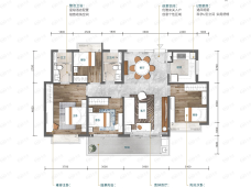 富基·云山湖镜D户型户型图