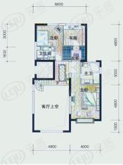 中央花城房型: 复式;  面积段: 234 －234 平方米;
户型图
