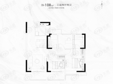 华润置地·悦府108㎡户型户型图