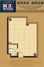 MOHO城市首座A5户型一室一卫户型图