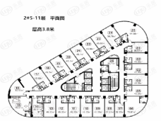 经开商务中心2#5-11层户型图