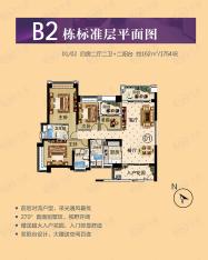 雅居乐新城B2栋01、02单元户型图户型图