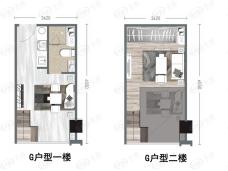 星悦时光1室1厅1卫户型图