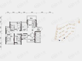 旭辉江山45栋、48栋02户型户型图