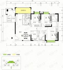 体育花园5栋02户/6栋01户4室2厅3卫户型图