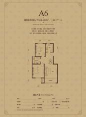 京都城建筑面积约92.06-94.14㎡户型图