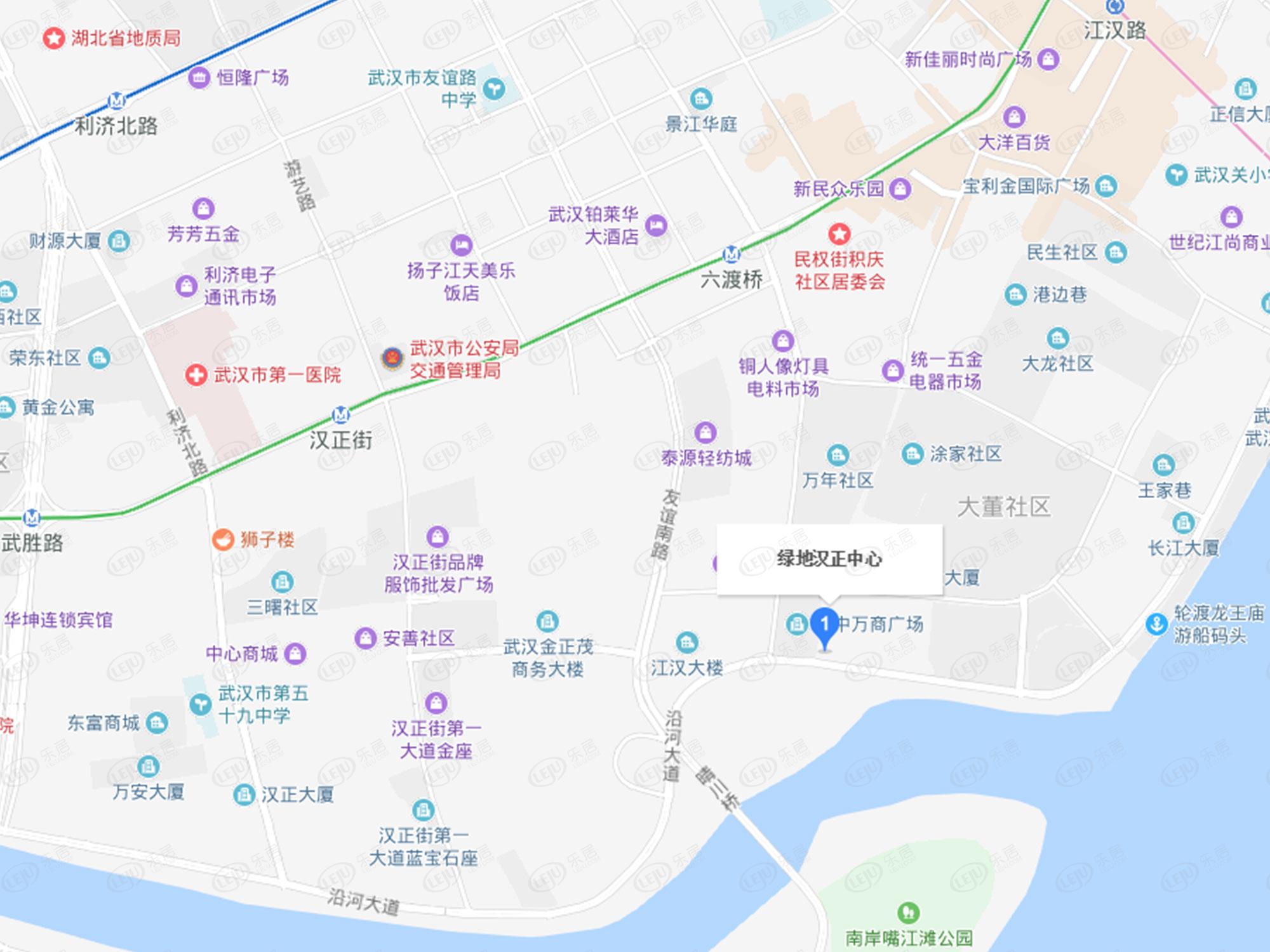 江汉绿地汉正中心最新价格出来啦，约25000元/㎡，户型面积61~178㎡