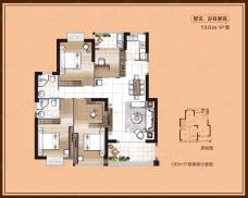 铭基新天地4室2厅2卫户型图