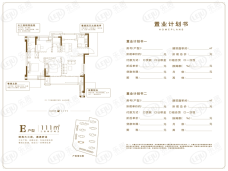 世茂远晟云城3室2厅2卫户型图