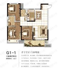 金科康桥芙蓉天宸G1-1户型户型图