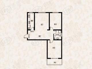 溪杉樾两室两厅一卫户型图
