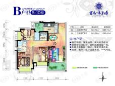 富元港景峰5-10栋03/04户型户型图