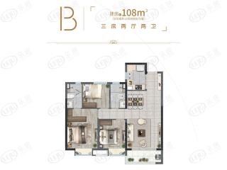 东原麓印长江B户型户型图