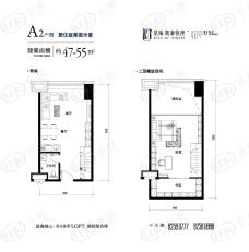 星海·凯泰铭座A户型户型图