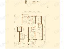 北城国际3室2厅2卫户型图