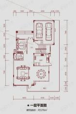 保利山水城独栋别墅七房三厅六卫一层平面图户型图