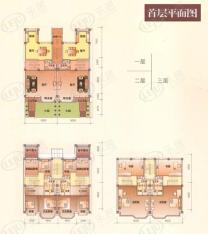 万立东郡叠加官邸 一跃三户型图