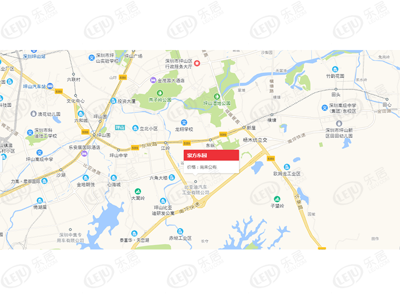坪山豪方东园最新报价新鲜出炉，约39500元/㎡，户型建面约88㎡