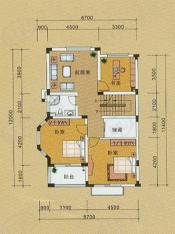 绿城西子·郁金香岸房型: 双联别墅;  面积段: 245 －252 平方米;户型图
