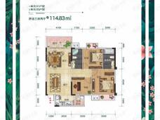 天池山中脊一单元01户型
二单元05户型户型图