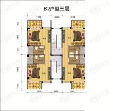 江门乐雅居B2户型别墅户型图