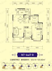 恒大御景湾3室2厅2卫户型图