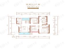 蓝光雍锦半岛4室2厅2卫户型图