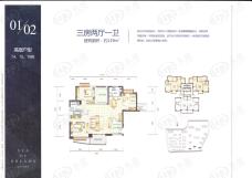 华融琴海湾14、15、16栋01/02高层户型户型图