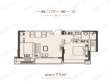 金猴·观湖阅山75㎡户型户型图