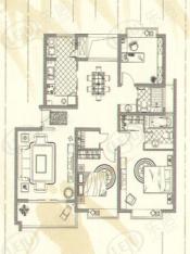 锦绣满堂花园房型: 三房;  面积段: 130 －162 平方米;
户型图