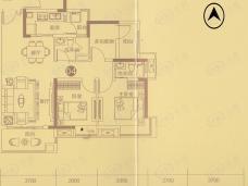 三水保利中央公园3室2厅2卫户型图