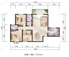 凤鸣华府1号楼1户型户型图