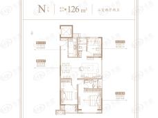 大发通银·融悦府N户型户型图