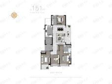 融信远洋厘望NEO14室2厅2卫户型图