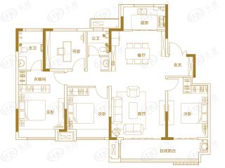 金城荣基春景园E户型户型图