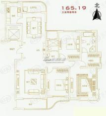 文峰城市广场3室2厅2卫户型图