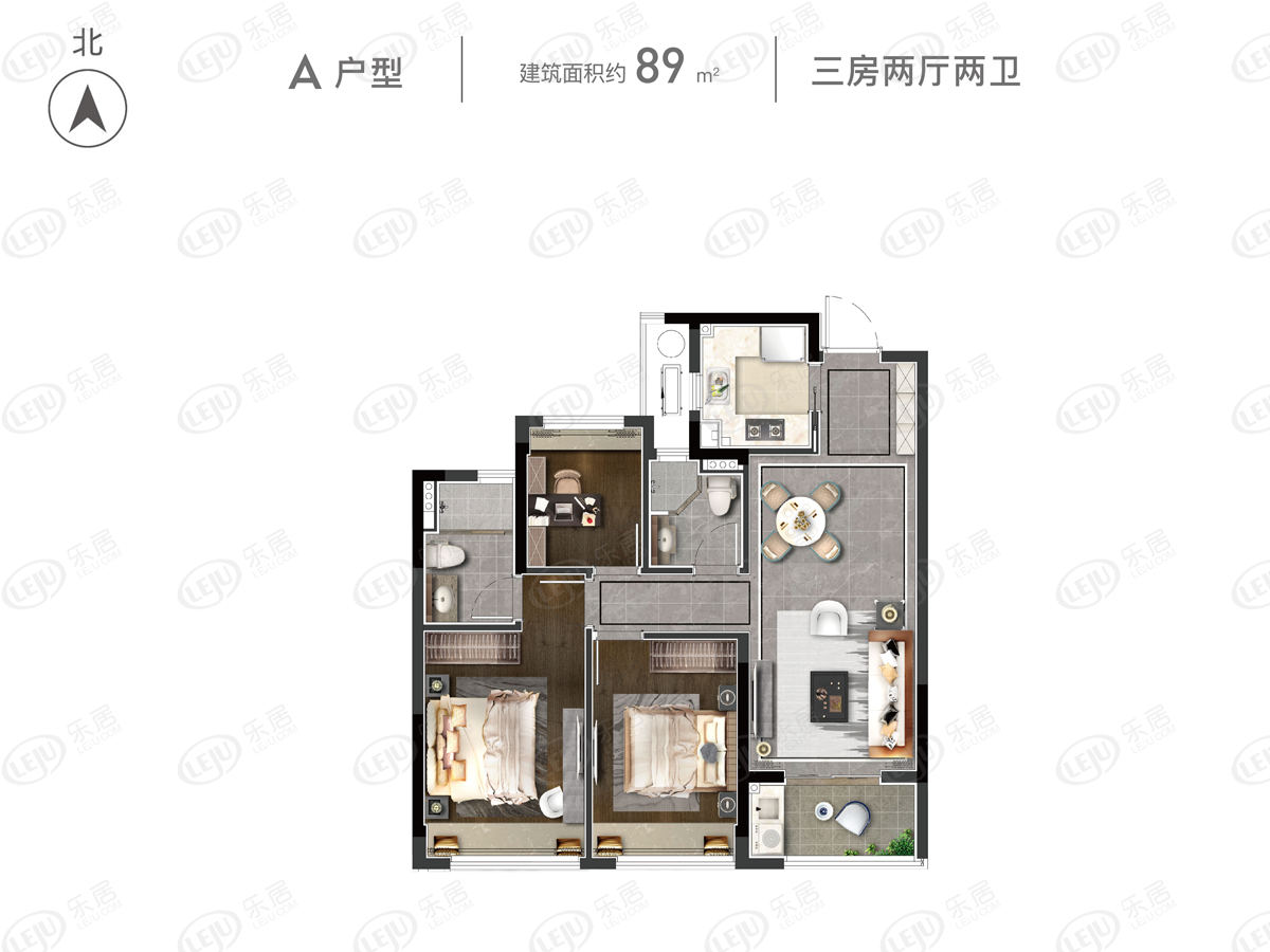 滨江旭辉·滨旭府户型一览 均价约25600元/㎡