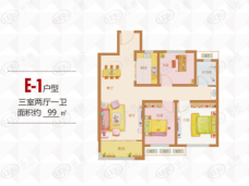 鲁商凤凰城E-1户型户型图