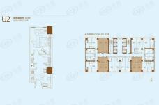 泊富国际广场1号栋U2户型户型图