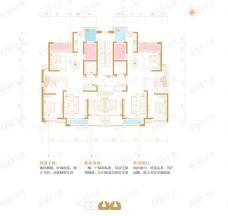 润德天悦城8号楼A户型户型图