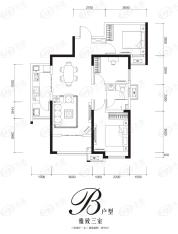 招商依云曲江招商依云曲江B户型    3室2厅1卫户型图