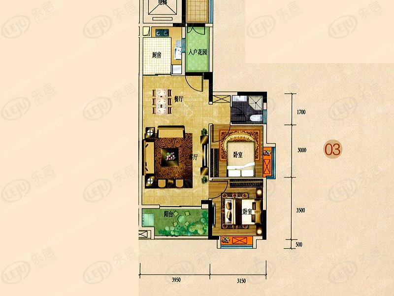 金时花园户型曝光 起价约12000元/㎡